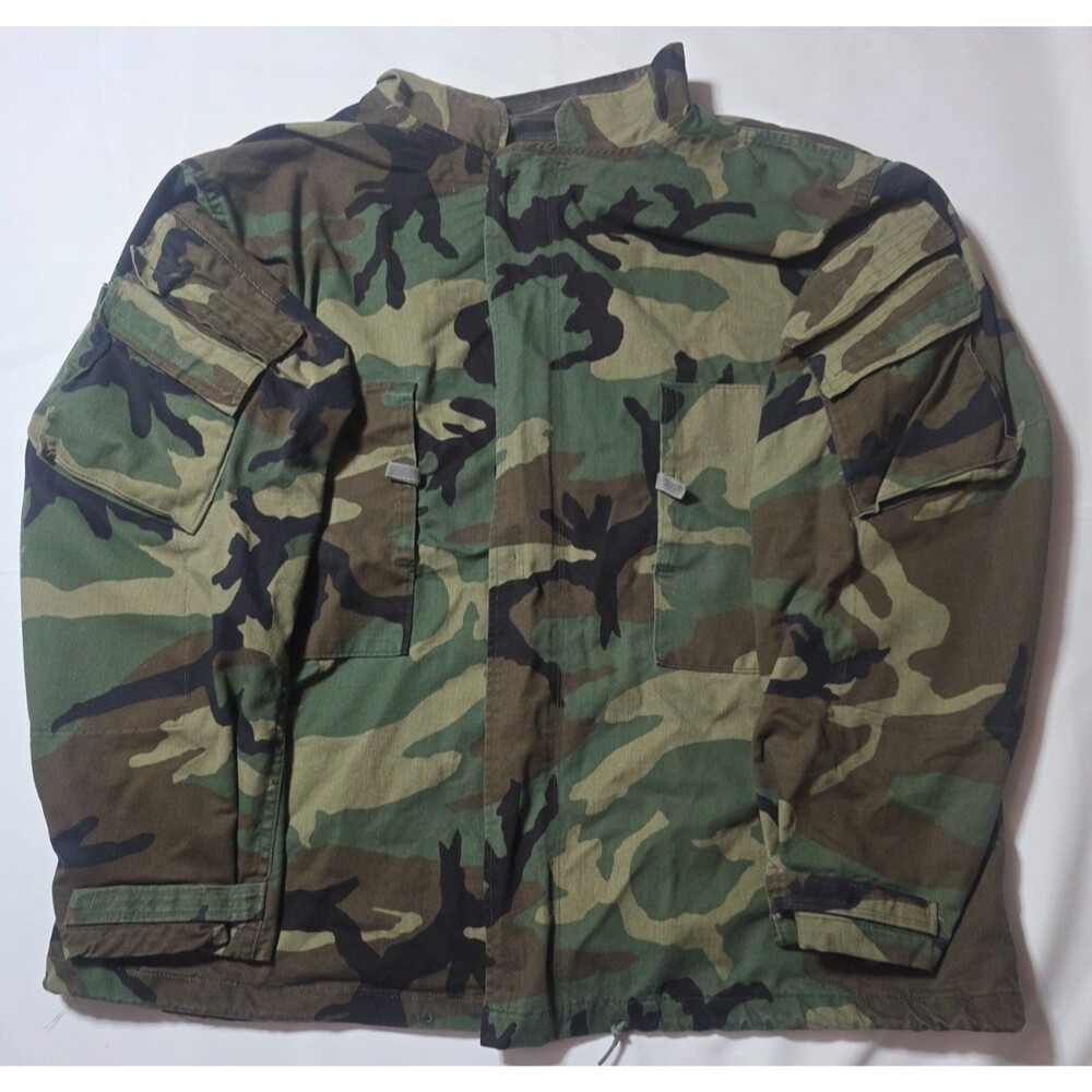 US Military Camouflage Chemical Protective Suit Jacket Coat X-Large Vintage